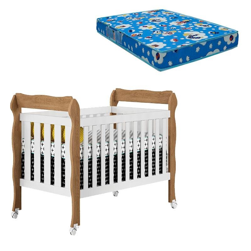 Berço americano marrom e branco Clearance