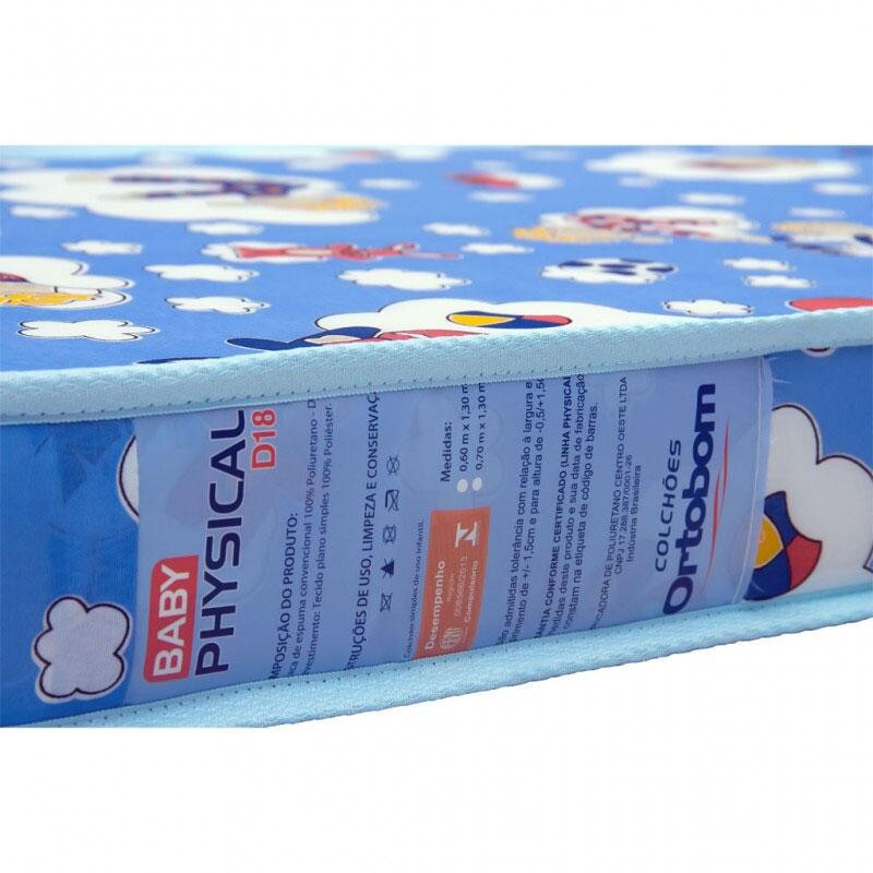 Colchão para Berço Americano Phisical 70x130 - Ortobom