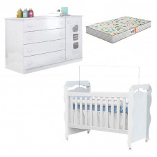 Berco-americano-New-Nanda-com-comoda-infantil-Livia-Branco-B