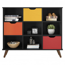 Nicho-Organizador-1478-retro-Preto-com-3-gavetas-colors-Qmov