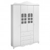 1Guarda Roupa infantil Imperial 4 Portas Branco Acetinado -