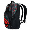2Mochila Escolar Ecko EK2039 Preto/Vermelho - Nytron