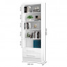 croqui-Estante-para-Livros-2-Gavetas-3420-Branco-Qmovi
