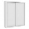 guarda roupa 2 portas tutto new branco acetinado - matic