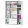 Guarda Roupa Infantil Interna Mamma 4 Portas Branco