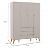 guarda-roupa-infantil-retro-gold-4-portas-cinza-matic-medida