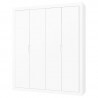 Guarda Roupa Infantil Tutto New 4 Portas Branco Acetinado