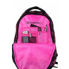 Mochila Escolar Nytron Ecko Function EK2069 Preto Rosa