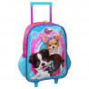 Mochila Infantil com Rodinhas Jolie Cachorro 162591 Rosa/Azu