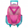 Mochila Infantil com Rodinhas Jolie Cachorro 162591 Rosa/Azu