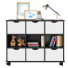 Nicho-Organizador-1478-Preto-com-6-gavetas-brancas-Qmovi