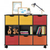 Nicho-Organizador-1478-Preto-com-6-gavetas-colors-Qmovi