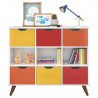 Nicho-Organizador-1478-Retro-Branco-com-6-gavetas-colors-Qmo
