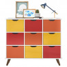 Nicho-Organizador-1478-Retro-Branco-com-9-gavetas-colors-Qmo