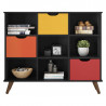 Nicho-Organizador-1478-retro-Preto-com-3-gavetas-colors-Qmov