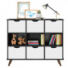 Nicho-Organizador-1478-retro-Preto-com-6-gavetas-brancas-Qmo