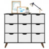 Nicho-Organizador-1478-retro-Preto-com-9-gavetas-brancas-Qmo