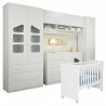 Quarto de Bebê Completo Eloisa com Berço Doce Sonho Branco B
