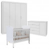 Quarto de Bebê Tutto New 4 Portas com Cômoda 1 Porta e Berço