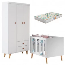 Berço-Americano-Ludmila-e-Guarda-Roupa-Infantil-3-Portas-Dud