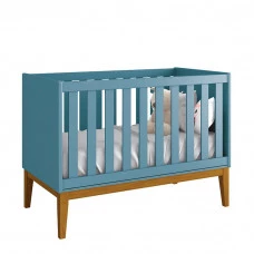 Berço-Americano-New-Classic-Azul-Madeira-Reller