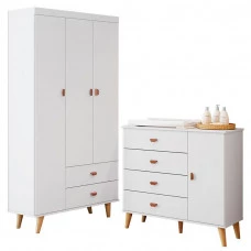 Comoda-infantil-com-Guarda-Roupa-Duda-Branco-Betula-Carolina
