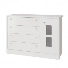 Cômoda Infantil Joãozinho Branco Brilho – Reller