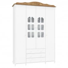 Guarda Roupa Provence 4 Portas Acetinado Teka Touch Matic