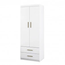 Guarda Roupas 2 Portas Chiara Branco Brilho - Phoenix