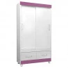 3Guarda Roupa Solteiro Popy 18425 Branco Flex
