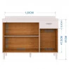 Balcão-de-Cozinha-Combo-com-tampo-120cm-Branco-Brilho-Poquem