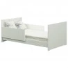 Berço Americano Duda Branco Acetinado Cama