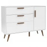 Cômoda Infantil 1 Porta Retrô Branco Acetinado Eco Wood – Ma