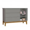 comoda-infantil-new-classic-com-porta-cinza-com-pes-madeira-