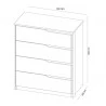 D4010 comoda atria medidas