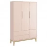 Guarda Roupa 3 Portas Classic Rosa