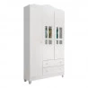 Guarda Roupa Ariel 3 Portas Branco Brilho - Carolina