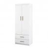 Guarda roupa chiara branco brilho