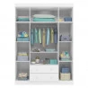 guarda roupa infantil livia branco brilho phoenixinterna