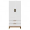 Guarda Roupa Infantil Nature Branco Eco Wood