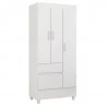 Guarda Roupa Infantil Wind Viena Branco Brilho
