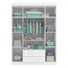GUARDA ROUPA INTERNO HELENA BRANCO BRILHO PHOENIX