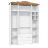 Guarda Roupa Provence Aberto Acetinado Teka Touch Matic