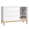 Interna Cômoda Infantil 1 Porta Classic Branco com Pés Madei