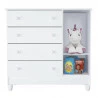 Interna Cômoda Infantil Ariel Branco Brilho