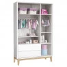 Interna Guarda Roupa Infantil 3 Portas New Classic Branco co