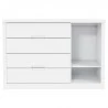Quarto de Bebê 4 Portas Tutto New Branco Acetinado - Matic
